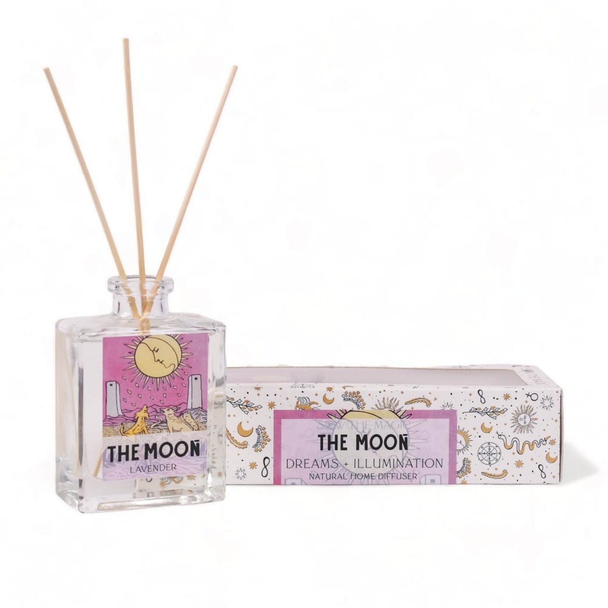 Tarot Card Home Reed Diffuser - Green Fresh Florals + Plants