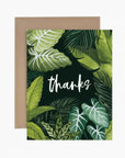 Thanks Green Foliage Card - Green Fresh Florals + Plants