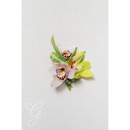 Tropical Orchid A la Carte Boutonnière - Green Fresh Florals + Plants