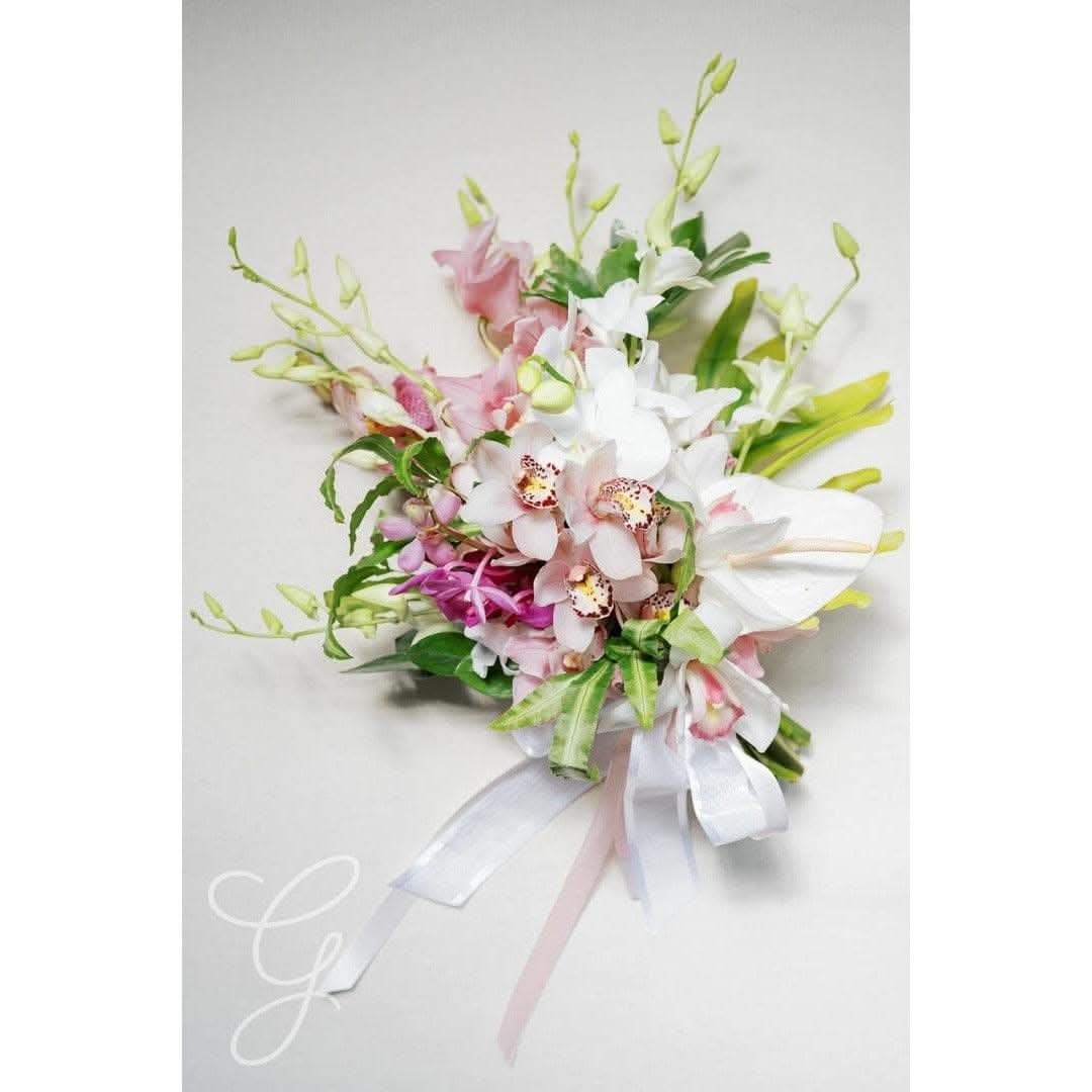 Tropical Orchid A la Carte Bridal Bouquet - Green Fresh Florals + Plants