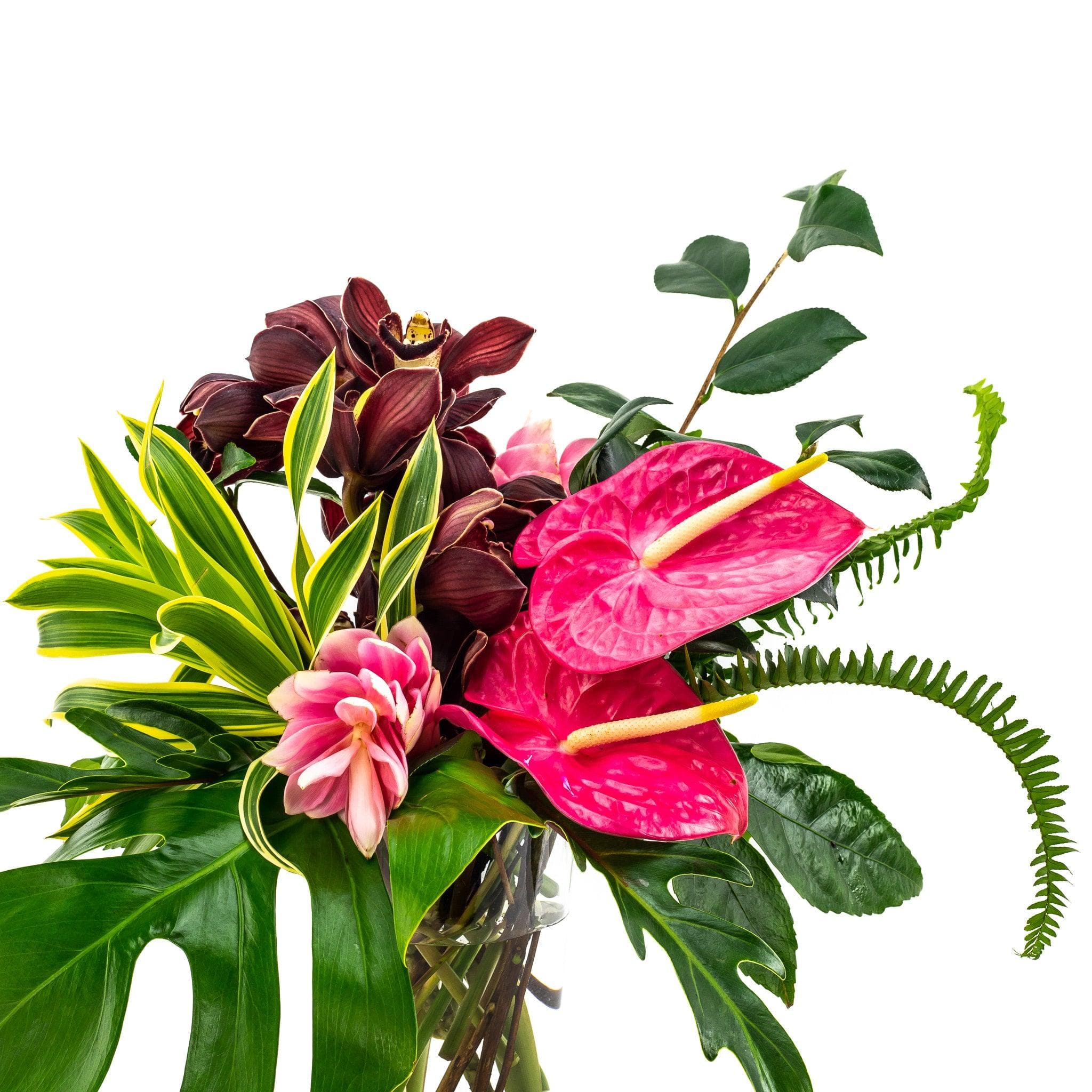 Tropical Vibes Designer Floral - Green Fresh Florals + Plants