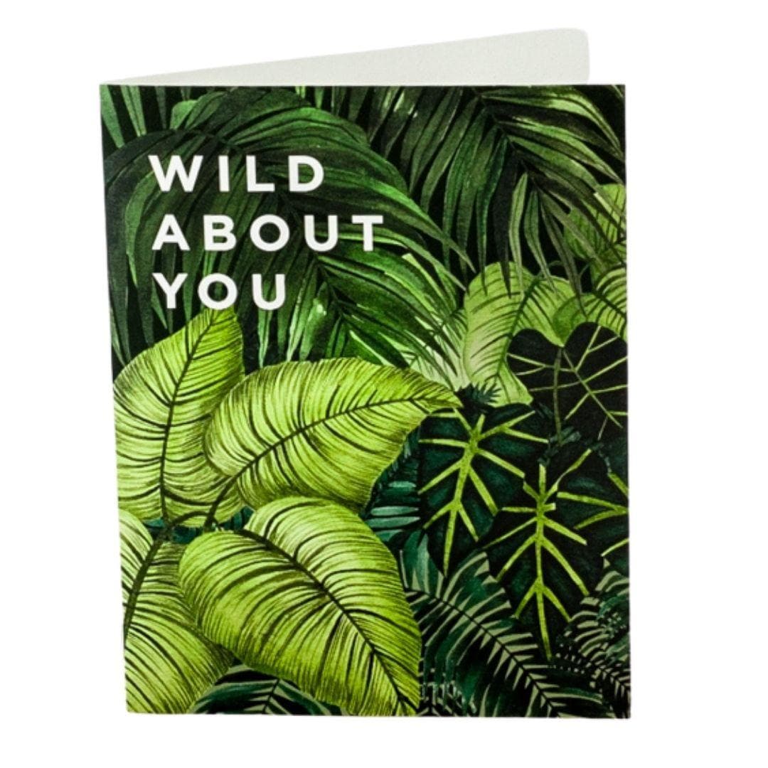 Wild About You Card - Green Fresh Florals + Plants