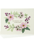 Wishing You Comfort Bouquet Card - Green Fresh Florals + Plants