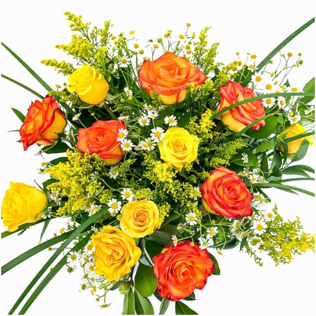 Yellow Ombre Long-Stem Roses - Green Fresh Florals + Plants