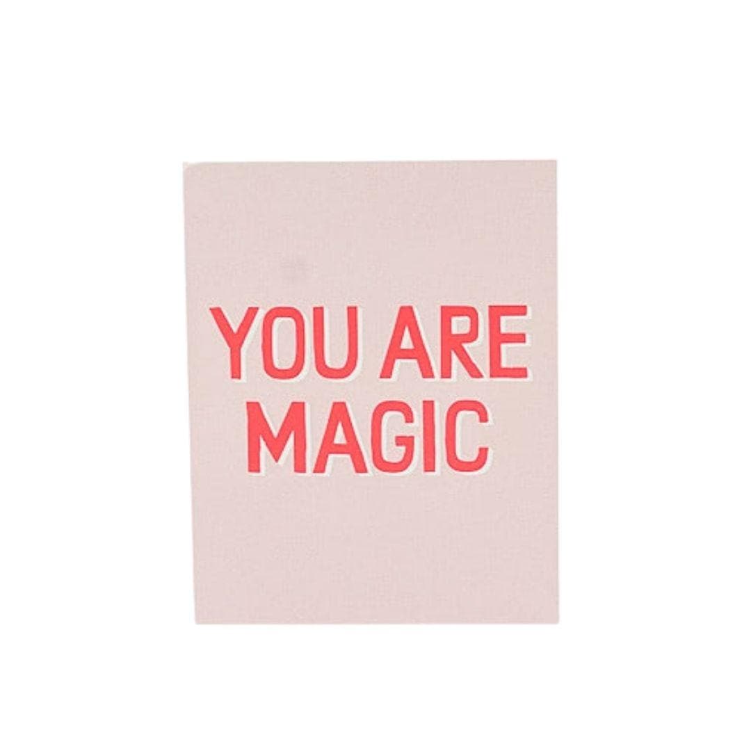 You Are Magic Card - Green Fresh Florals + Plants